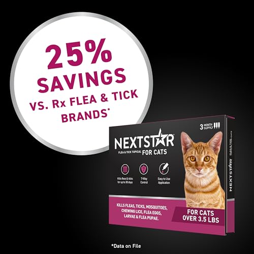 Flea & Tick Topical Cats 3.5 lbs+ (1 Dose)