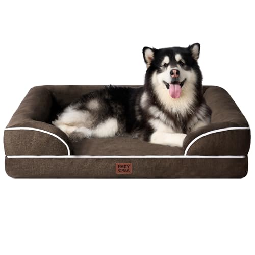Orthopedic XXL Dog Bed (Brown / 52.0"l X 41.0"w X 8.0"th)
