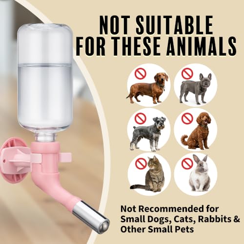 Patented No Drip Dog Water Bottle (C570 Pink / Large Sized Dogs-16.9 fl.oz)