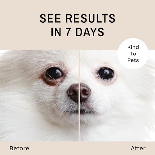 Tear Stain Remover Powder for Dogs and Cats. Natural (Small 0.5 oz)