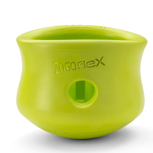 Zogoflex Toppl Interactive Treat Dispensing Puzzle Dog Toy for Mental Stimulation & Enrichment (X-Large / Granny Smith)