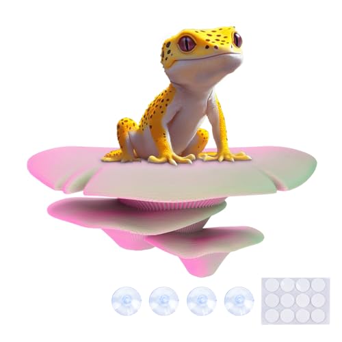 Mushroom Decor for Reptile Tank (Trio Cap / Ember)