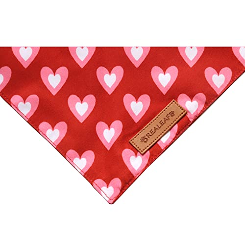 Valentine's Day Dog Bandanas 2 Pack (Red / Small)
