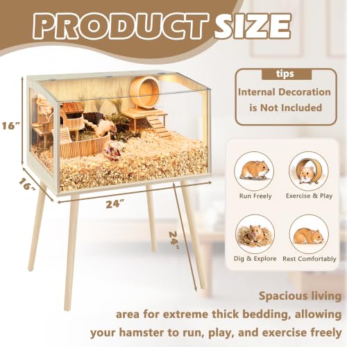 Hamster Cage with Legs (24.0"L x 16.0"W x 40.0"H)