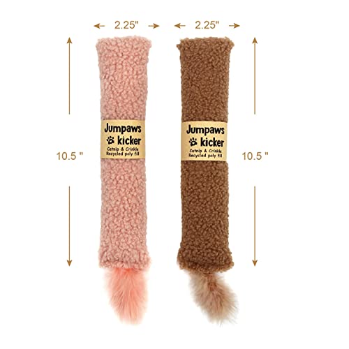 2 Pack Natural Interactive Catnip & Silvervine Cat Kicker with Tail