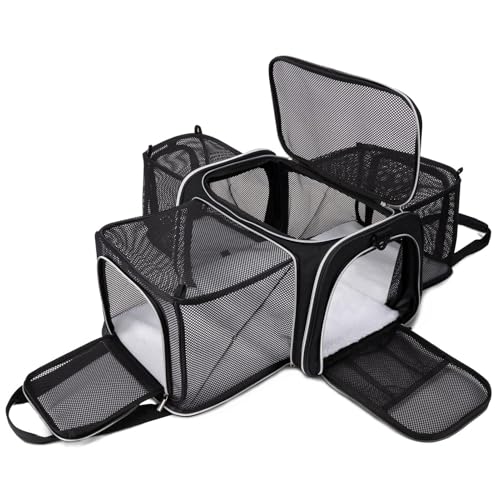 Cat Carrier Bag (Black / 17.5"L x 12.0"W x 11.5"H)