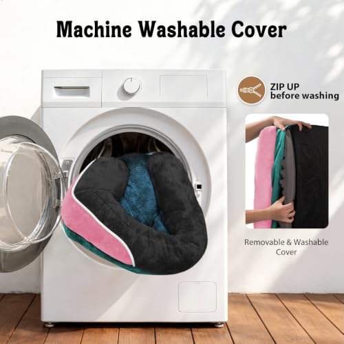 Orthopedic Washable XXL Dog Bed for Extra Large Dogs (Navy Blush / 45"L x 35"W x 7.5"Th)