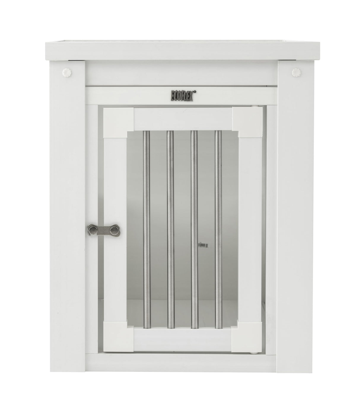 ECOFLEX® Small Furniture Style Dog Crate & End Table (Antique White / 23.8"L x 18.2"W x 22.2"H)