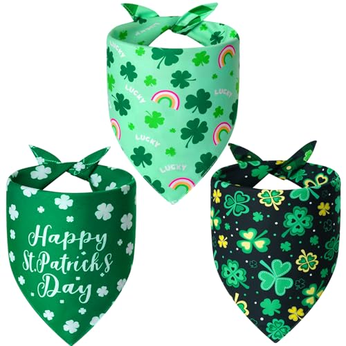 St. Patrick's Day Dog Bandanas Small 3PCS (ST-26 / Small)