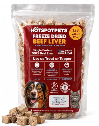 Freeze Dried Beef Liver Treats for Cats & Dogs