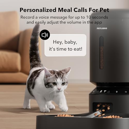 Automatic Cat Feeder for 2 Cats (Black / Dual Tray with WiFi)