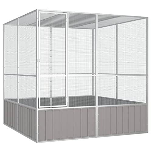 Steel Bird Cage (85.6"L x 84.1"W x 83.3"H / Gray)