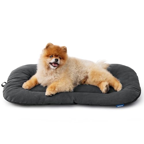 Washable Dog Crate Pad for Small Dogs (23.0"L x 17.0"W x 1.0"Th / Grey)