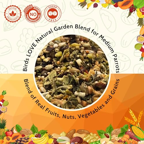 All Natural Garden Blend Bird Food for Medium Birds (2 Pound (Pack of 1))