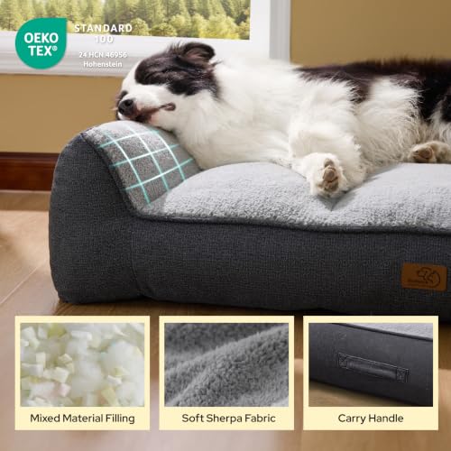 SupportMax® Self Warming Orthopedic Dog Beds Large Sized Dog XL (Self Warming Brown / 42"l X 30"w X 9.5"th)