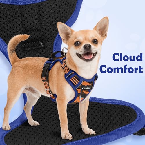 Dog Harness No Pull (Camo Orange / Large)