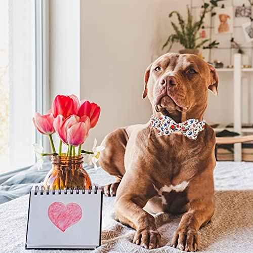 Valentine's Dog Collar with Bow (Rose / Small (Pack of 1))