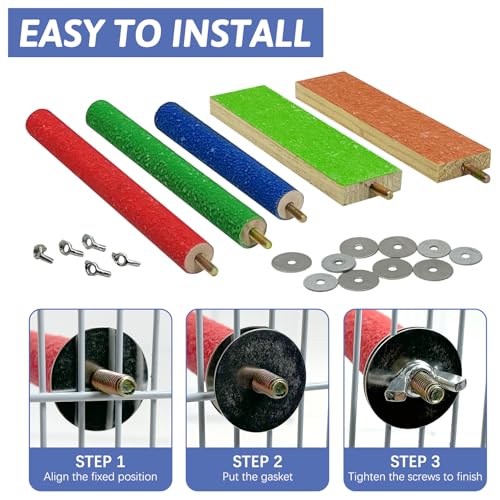 5 PCS Bird Perch Stand