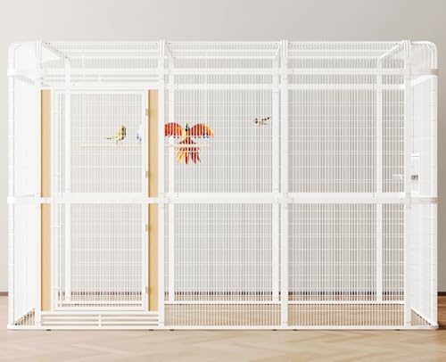 10 FT Extra Large Aviary (White / 120.0"L x 63.0"W x 81.5"H)