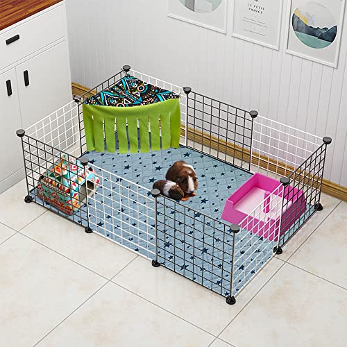 Guinea Pig Hideout Hideaway Corner Fleece Toys Cage Accessories (Green)