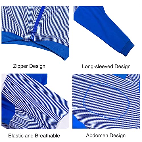 Dog Onesie Surgery Recovery Suit for Large Medium Bodysuit Dogs Pajamas PJS Full Body for Shedding (3XL / Blue)