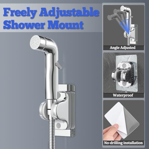 Dog Shower Sprayer Attachment (Shower Diverter with Elbow Outlet Design / Polished Chrome)