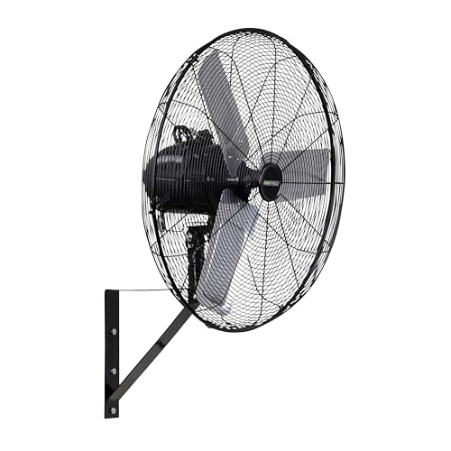 24 Inch Oscillating Wall Fan 5500 CFM 60° Oscillation for Cooling (New 24" Indoor Fan)