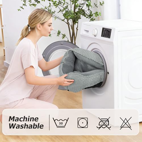 Rectangle Washable Orthopedic Dog Bed for Small (Light Gray / S(20’’x 19’’x 6’’))