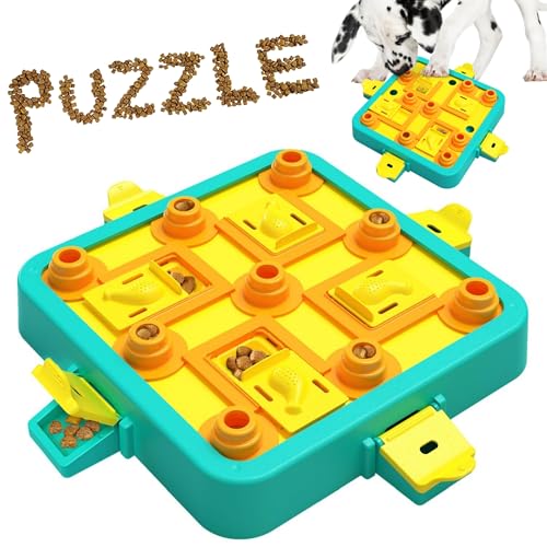 Dog Puzzle Toy Mental Stimulation (Level 3 in 1-Advanced-Blue Board)