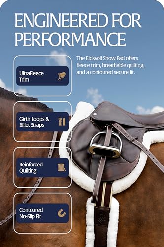 Eidsvoll White English Saddle Pad (White / Small)