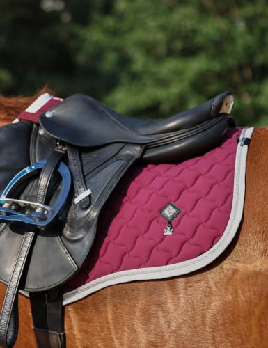 Close Contact Saddle Pad for Horses (Burgundy)