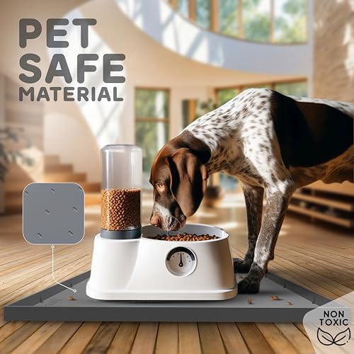 32x24x1” XL Dog Food Mat (32" x 24" x 1" / Gray)