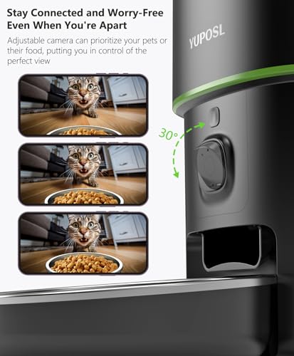 Automatic Cat Feeder with Camera (2L - Black)