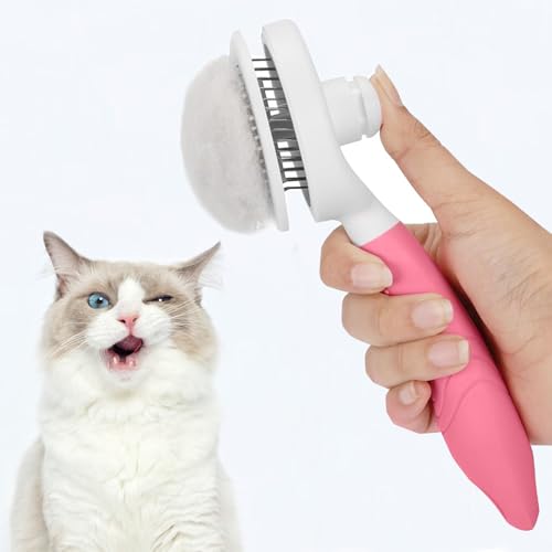 Self Cleaning Slicker Brush (1Pack Pink)