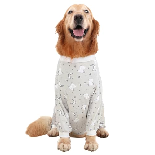Dog Pajamas One Piece Light Comfy Pjs Pet Costume M (XX-Large / Goodnight Polar Bears)