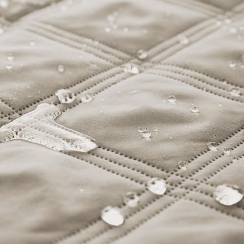 Waterproof Dog Bed Cover Pet Blanket with Anti (52x82 Inch (Pack of 1) / Khaki)