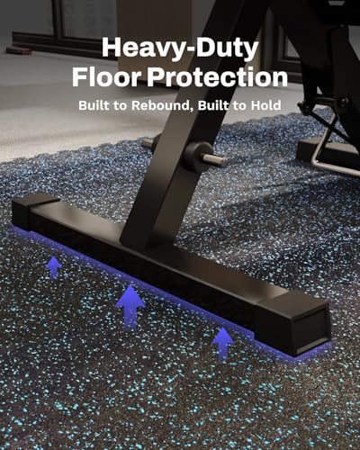 0.79" Thick Gym Flooring for Home Gym (Black/Blue / 96 Sq Ft (24 Tiles))