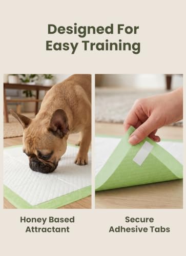 Pogi's Puppy Pee Pads with Adhesive Tabs (Medium - 18 x 24")