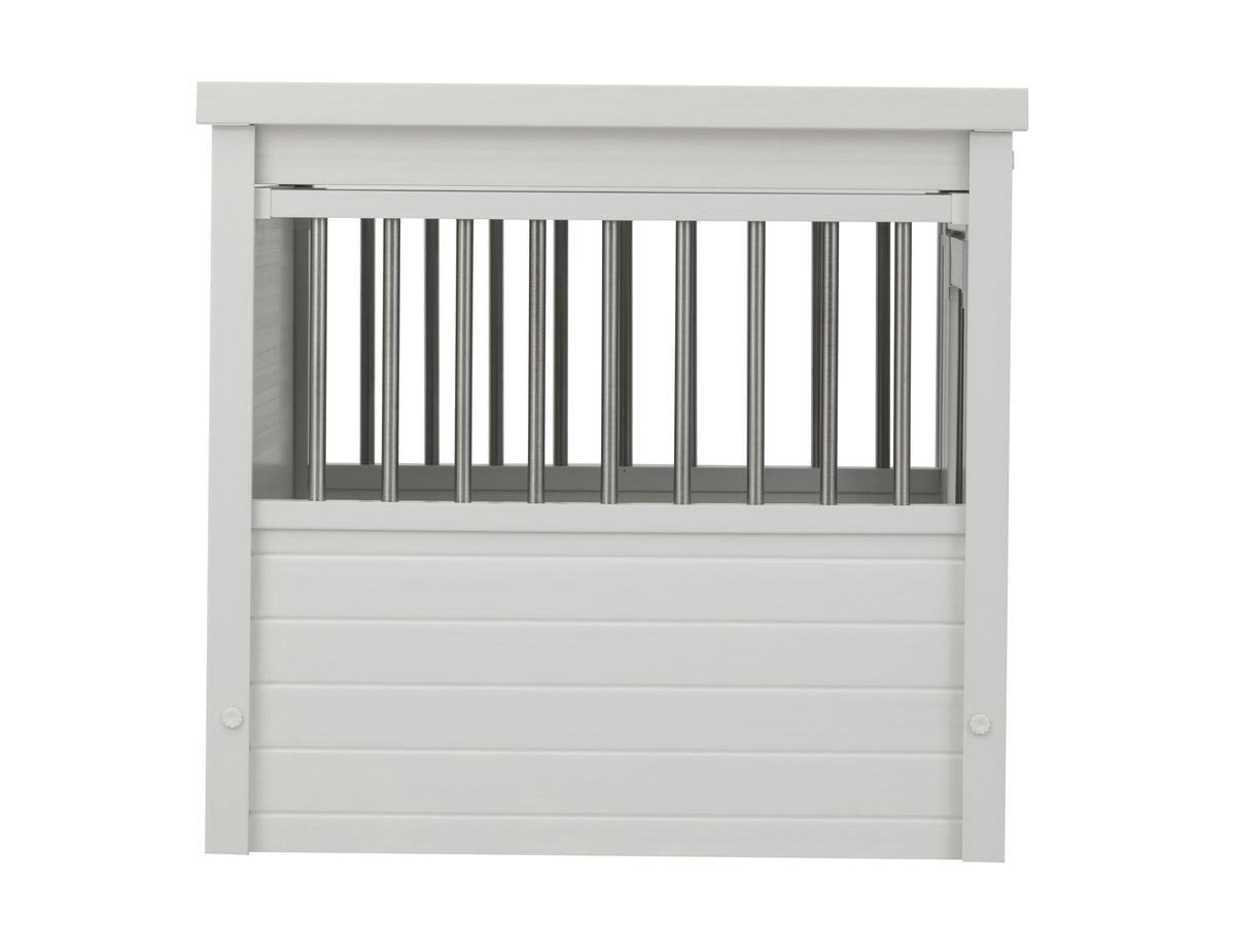 ECOFLEX® Small Furniture Style Dog Crate & End Table (Antique White / 23.8"L x 18.2"W x 22.2"H)