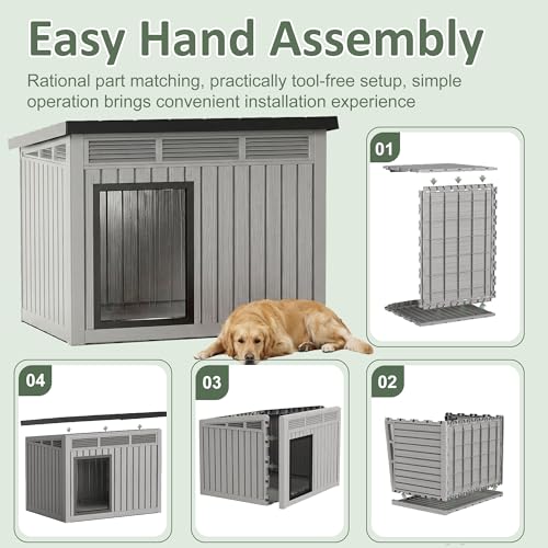 Large Dog House (Classic Grey / 42.87*32.95*31.61)