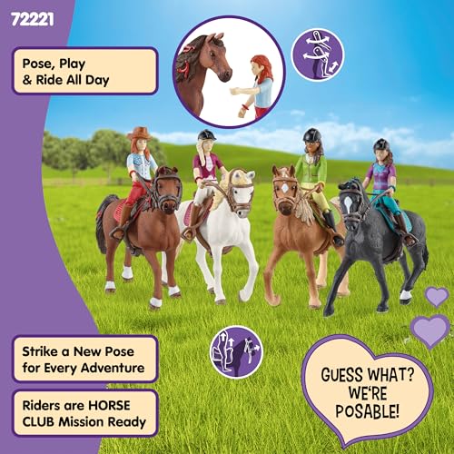 Horse Club 40Pc Horse and Rider Playset with Accessories (40PC Horse Club Rider Playset)