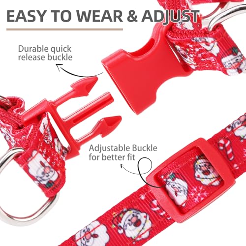 Christmas Dog Harness Medium Sized Step (Red(Santa Claus) / Small)