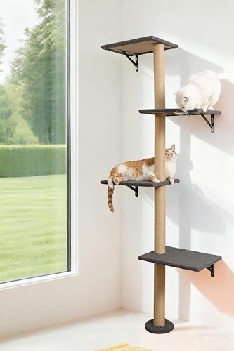 Wall Mounted Cat Tree (grey)