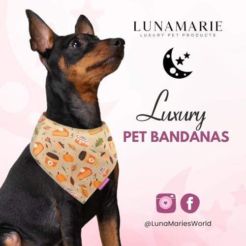 Luxury Dog Bandanas (Fall Sweets / Small)