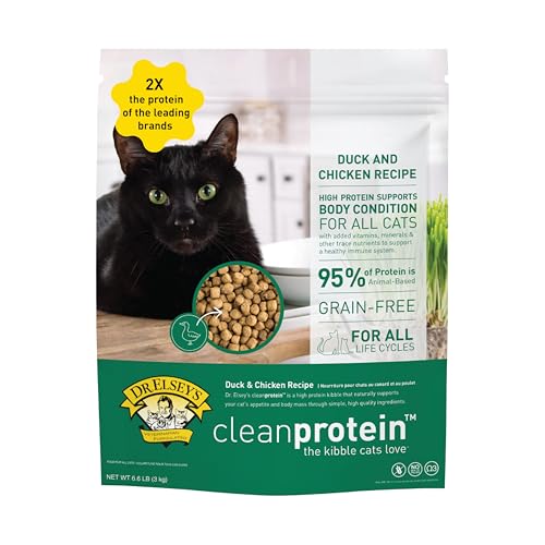 cleanprotein Duck Cat Kibble 2 lb. Bag (2 Pound (Pack of 1))