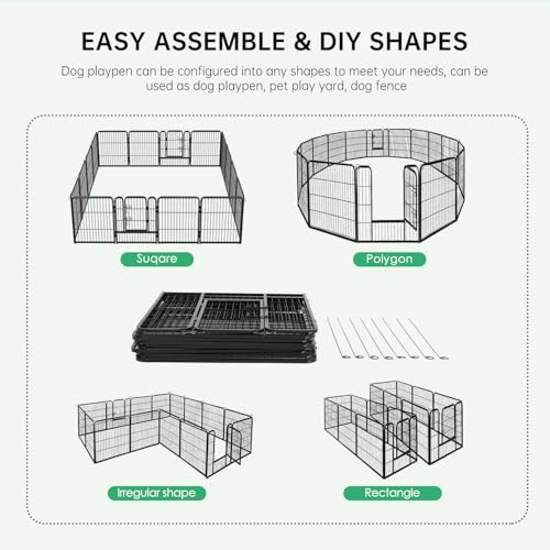 Dog Playpen 40" (16 panels)
