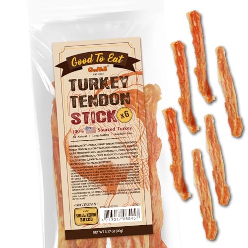 Turkey Tendons for Dogs (3.17 Ounce (Pack of 1))