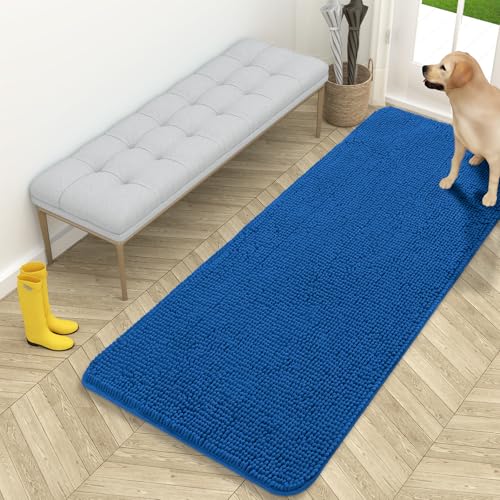 Dog Door Mat for Muddy Paws 59x24 (Deep Navy Blue / 59" X 24")