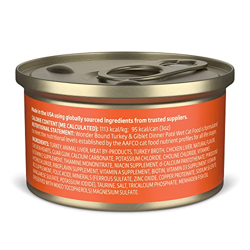 Amazon Brand Wonder Bound Canned Wet Cat Food