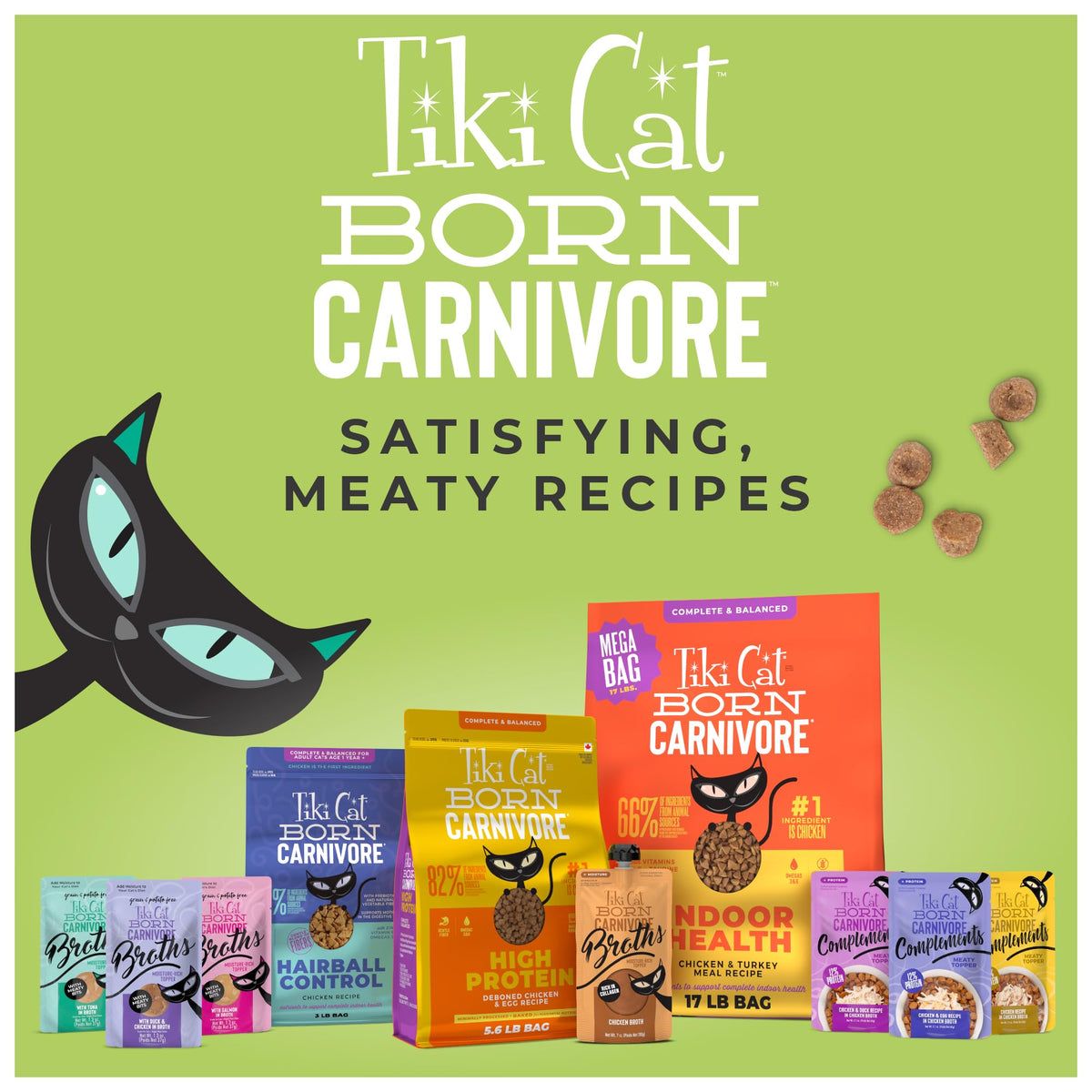 Tiki Cat Born Carnivore Dry Cat Food (17 Pound (Pack of 1))